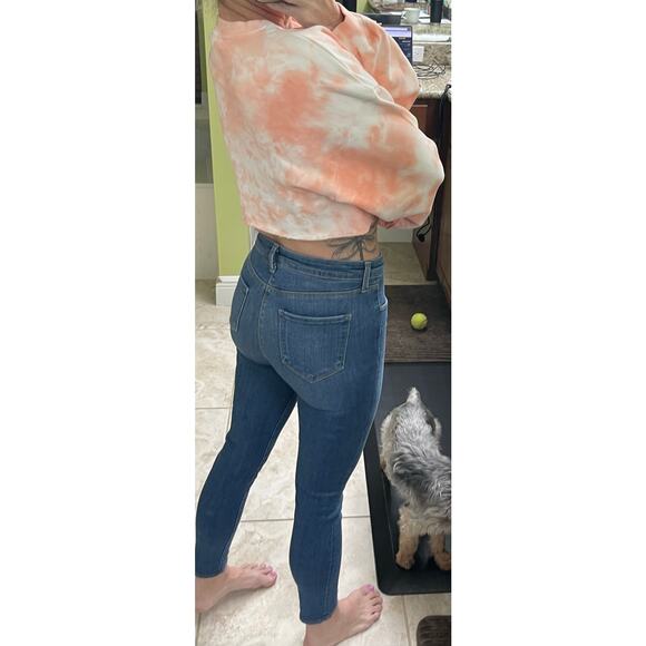 BabyBoo Medium NWT "Peach Tie dye crop jumper" sweatshirt - Picture 4 of 7